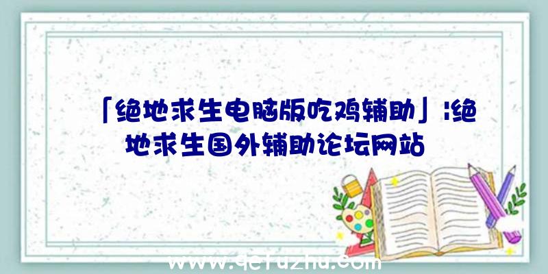 「绝地求生电脑版吃鸡辅助」|绝地求生国外辅助论坛网站